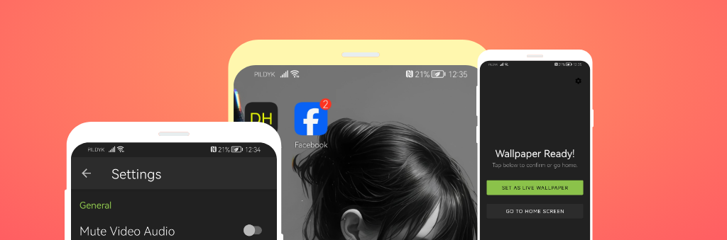 DesktopHut Live Wallpaper App on Android Phone