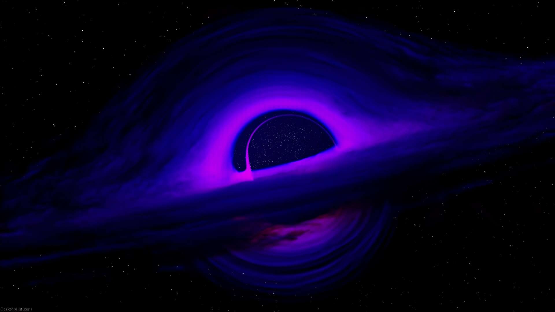 Download Cosmic Black Hole Live Wallpaper with Purple and Blue Hues