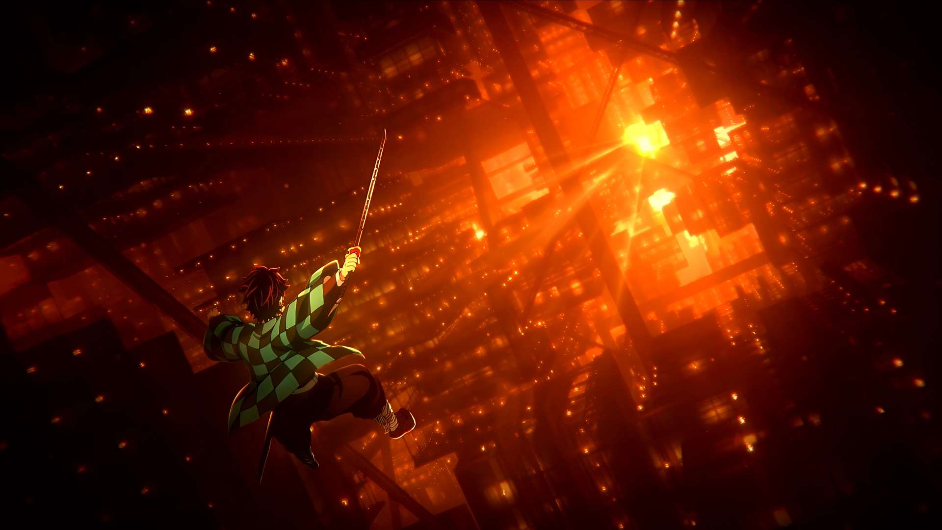 Download Hinokami Ascension – Tanjiro Kamado in Fiery Realm Live Wallpaper