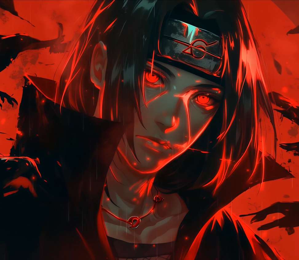 Download Itachi's Glowing Red Eyes Live Wallpaper