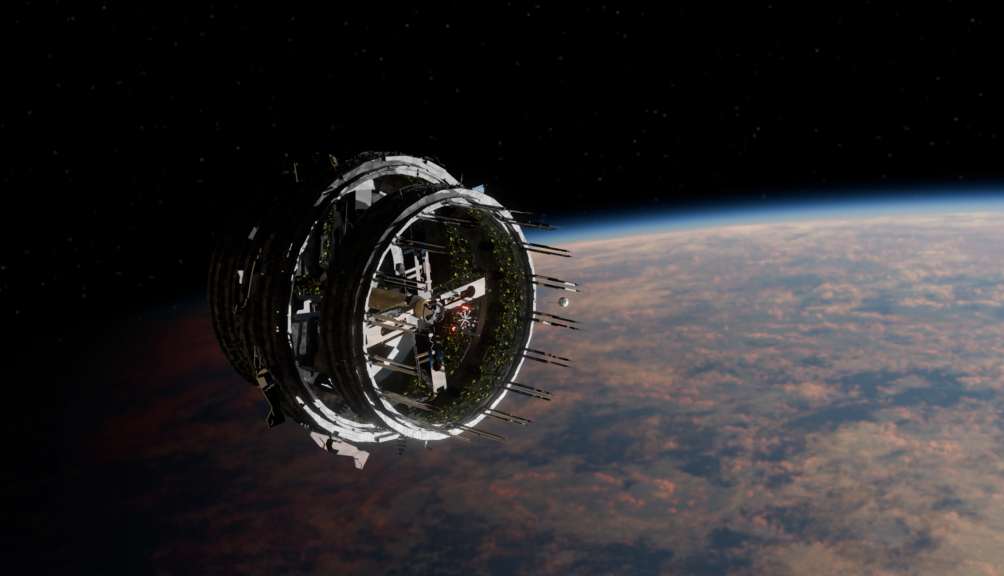 Download Futuristic Space City Station Live Wallpaper