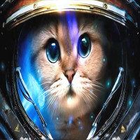 Space Cat Astronaut Live Wallpaper