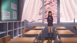 School Girl Sakura Live Wallpaper