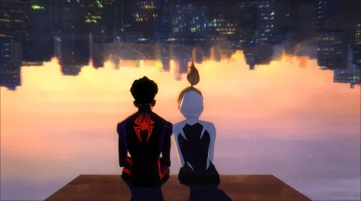 Download Miles Morales And Gwen Stacy Spiderman Across The Spider Verse Live Wallpaper