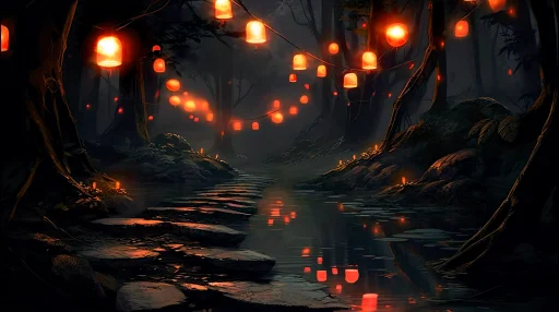 Download Lantern Forest Live Wallpaper