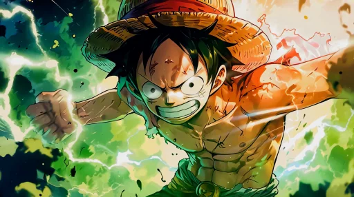 Download One Piece - Luffy Power Burst Live Wallpaper
