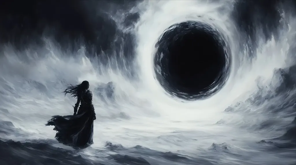 Download Mysterious Woman Live Wallpaper with Black Hole