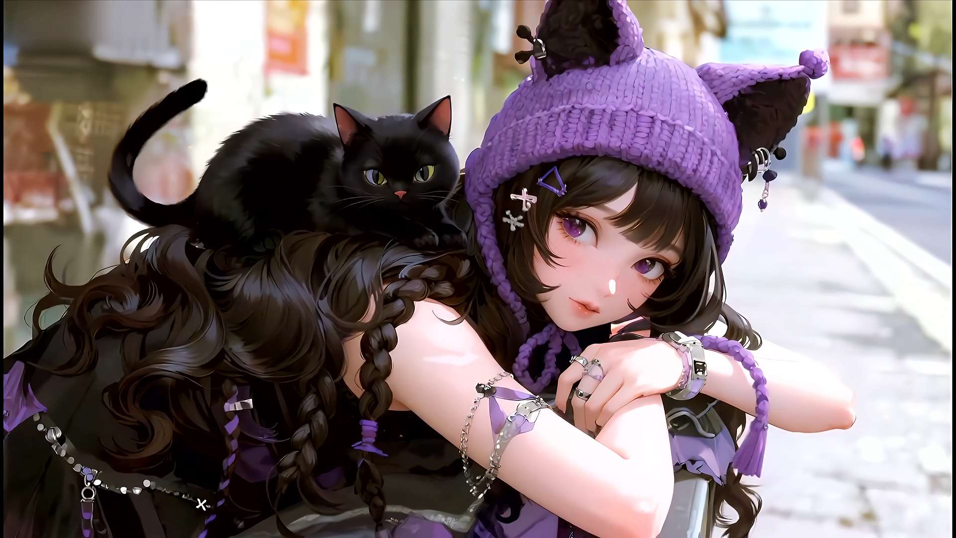 Download Street Style & Cat Vibes Live Wallpaper