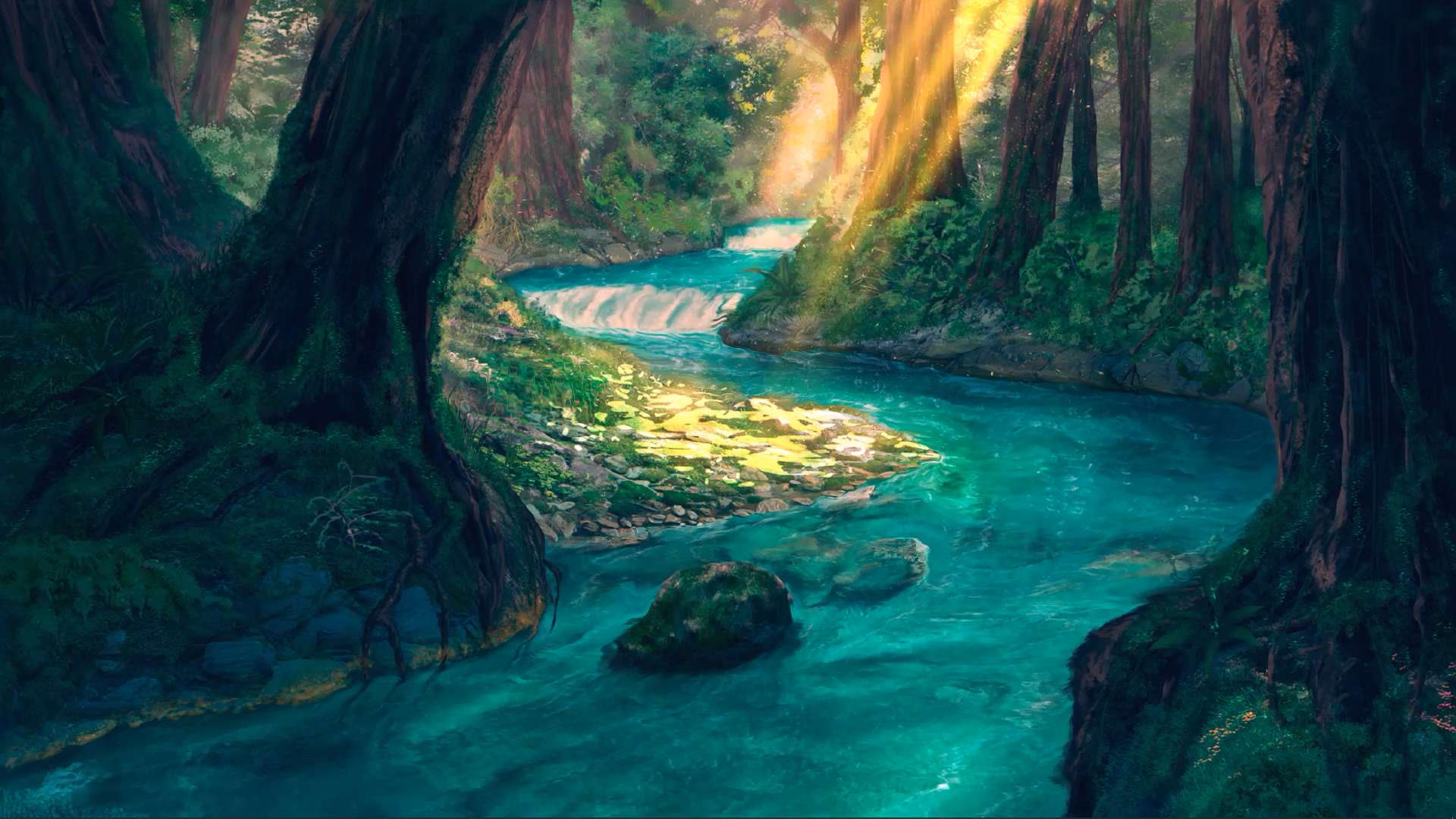 Download Forest River HD Live Wallpaper