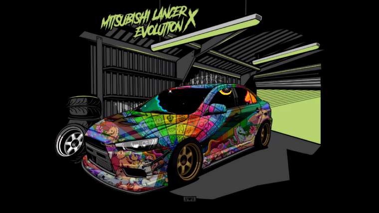 Download Colorful Evo X Car Live Wallpaper