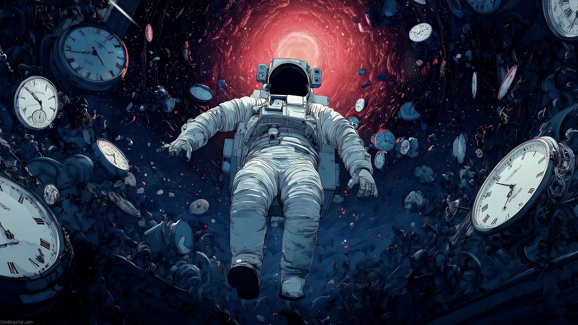 Download Chrono Drift – Astronaut Lost in Time & Space Live Wallpaper