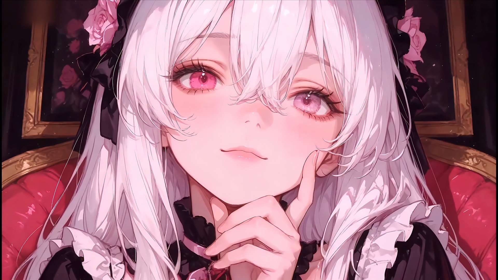 Download Gothic Elegance – Pink-Eyed Lolita Live Wallpaper