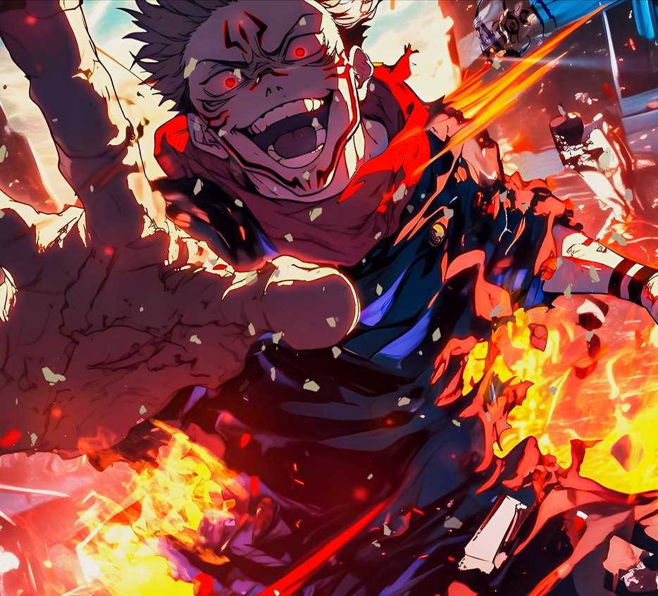 Download Sukuna's Wild Fire Slash Live Wallpaper