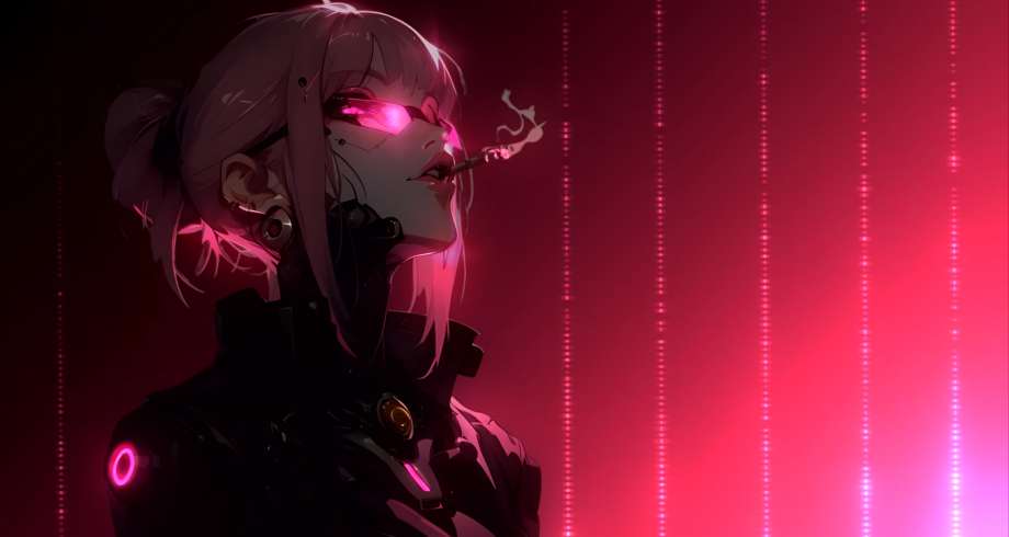Download Pink-Haired Cyberpunk Live Wallpaper