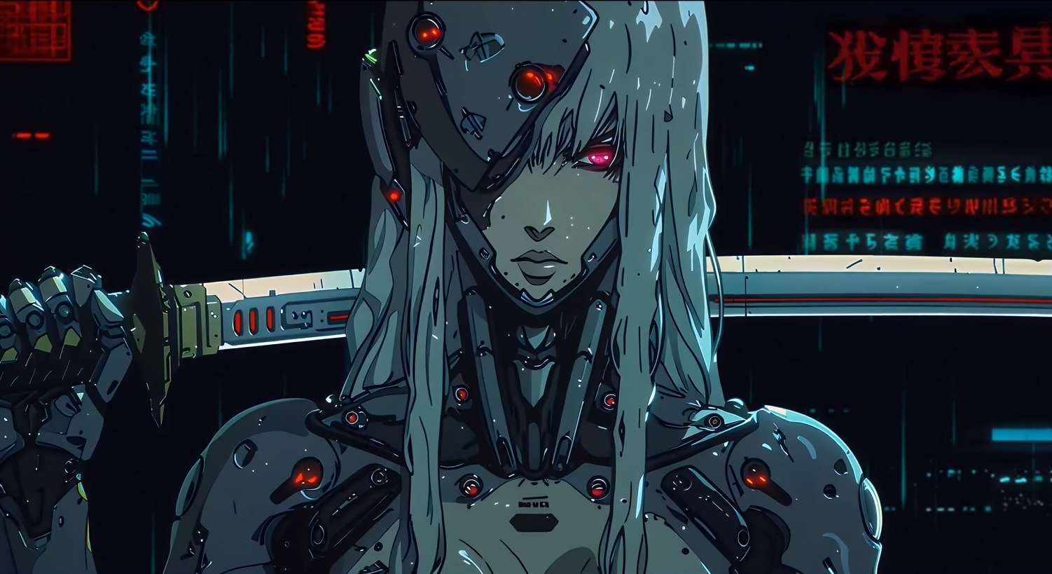 Download Neon Blade Ghost Live Wallpaper