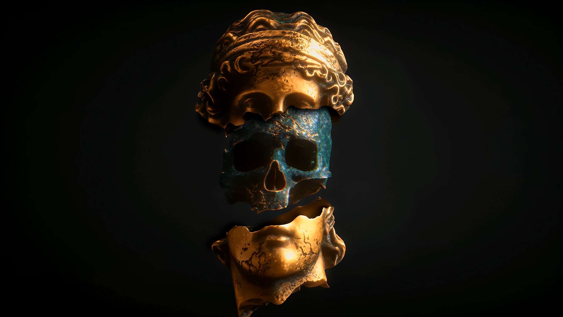 Download Decay Divine Skull Live Wallpaper