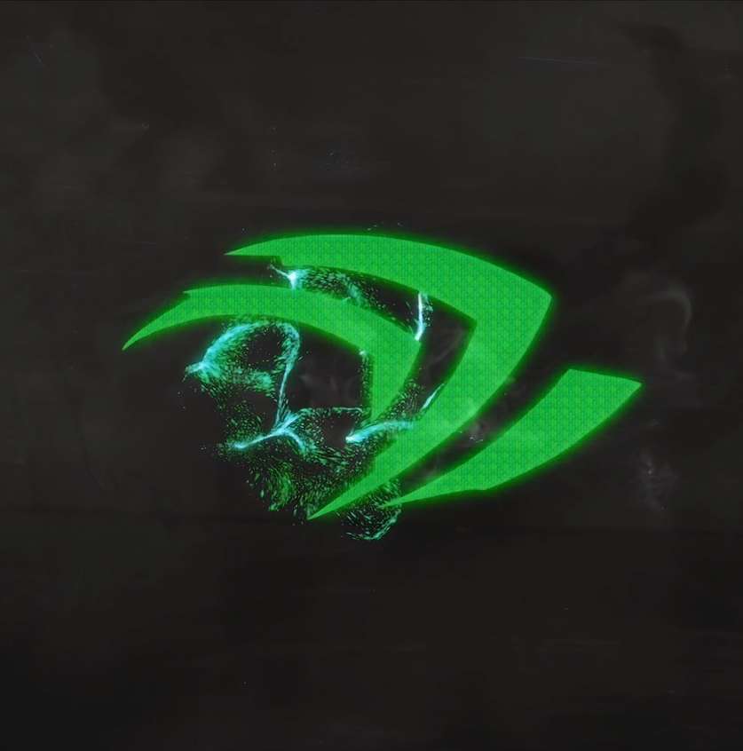 Download Glowing Green NVIDIA Logo Live Wallpaper