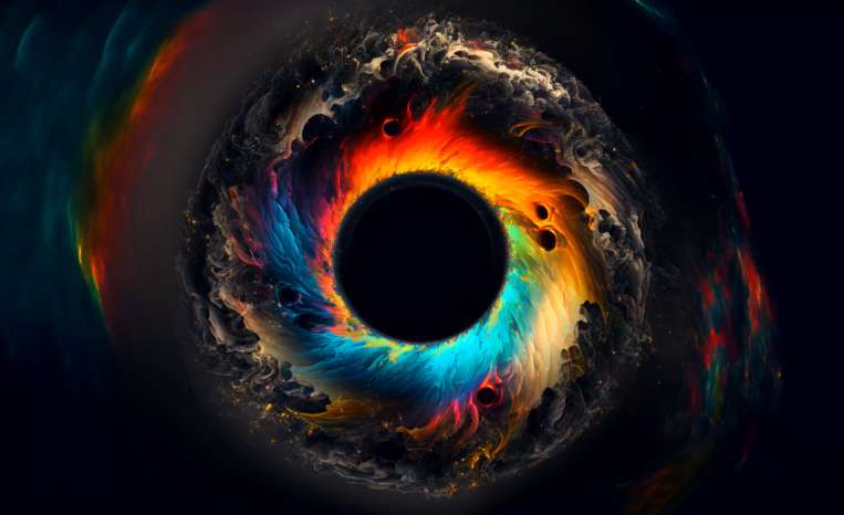 Abstract Colorful Black Hole - Cosmic Vortex 4K Live Wallpaper - Free Download