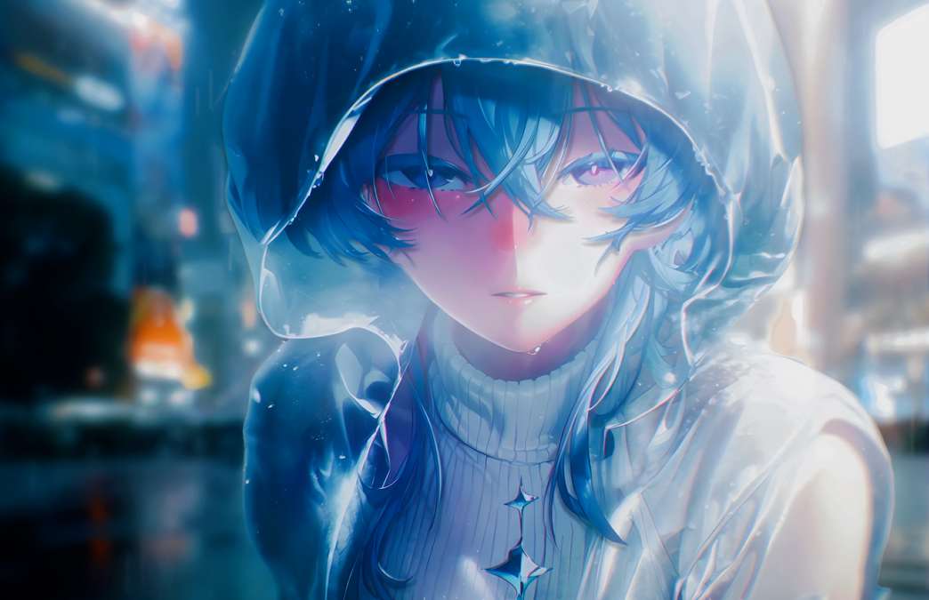 Download Blue Neon Whisper Live Wallpaper