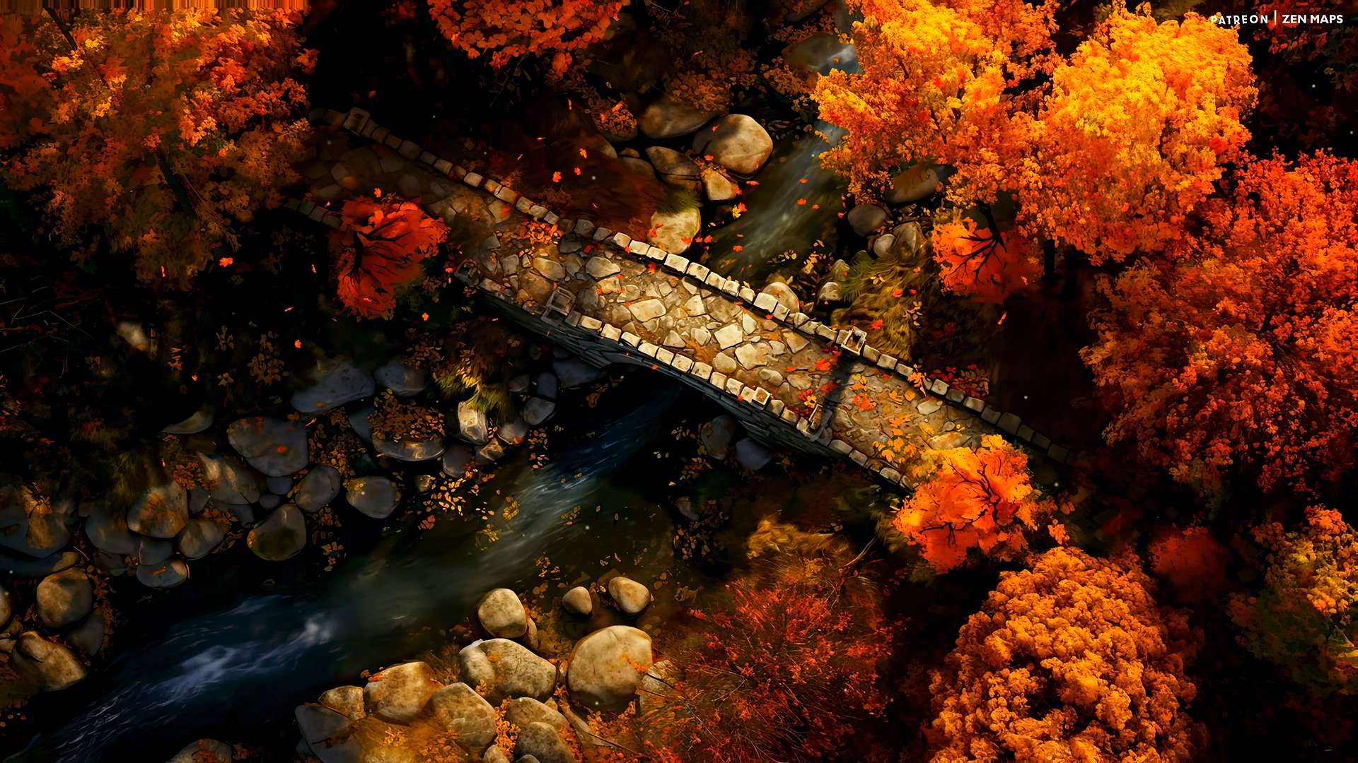 Download Autumn Stone Bridge Live Wallpaper