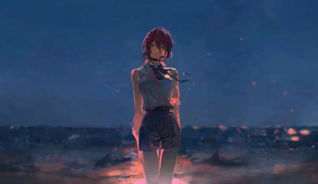 Download Chainsaw Man - Reze (Bomb Girl) Cinematic Dusk Live Wallpaper