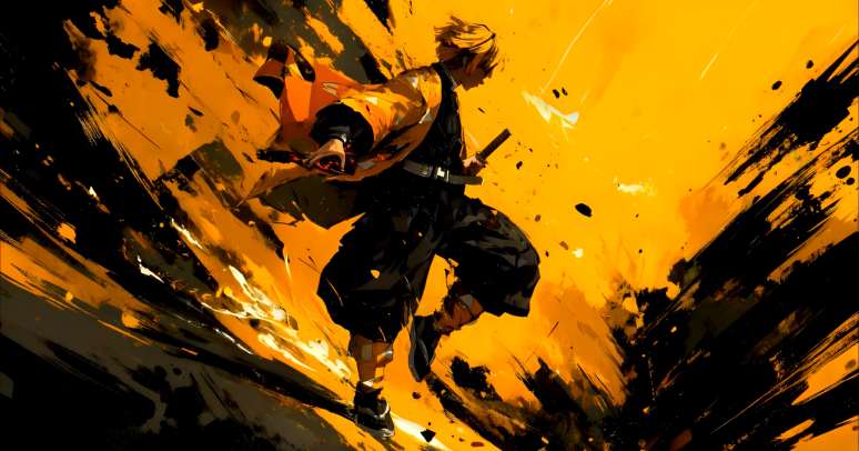 Download Zenitsu Thunder Run Attack Live Wallpaper