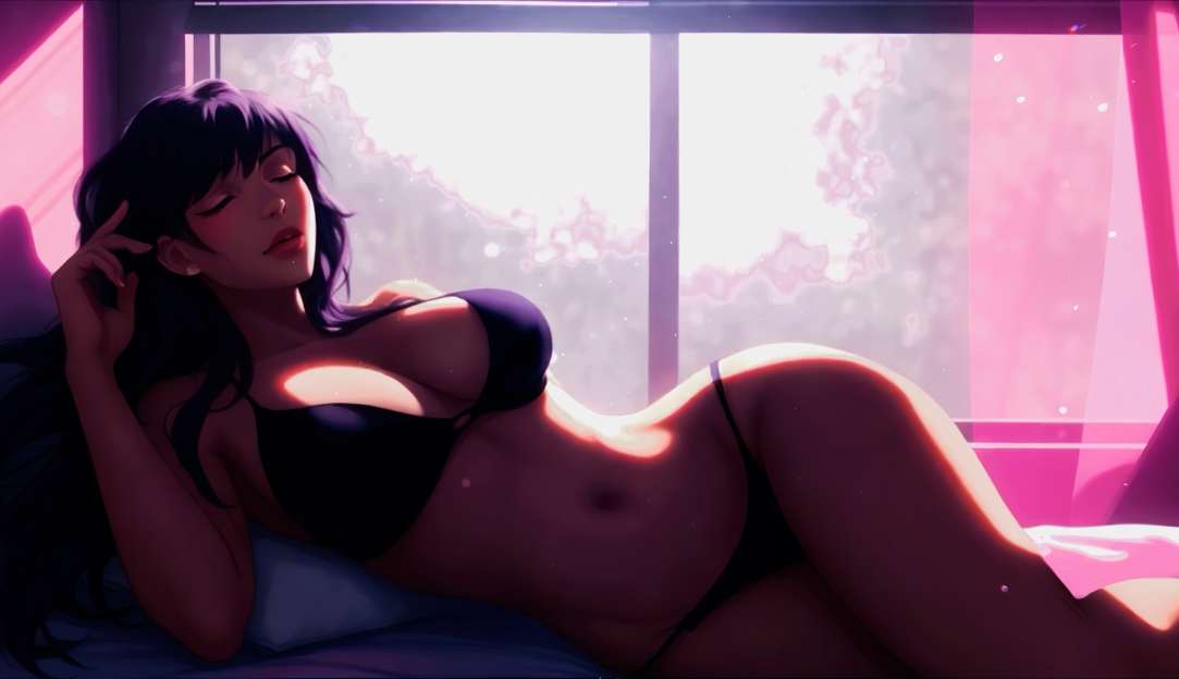 Download Girl Lounging by Sunny Window Live Wallpaper