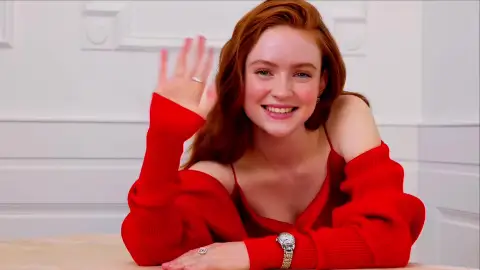 Sadie Sink Waving