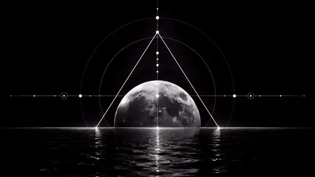 Geometry Moon - Free Live Wallpaper