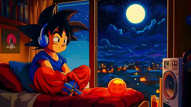 Download Dragon Ball Goku Lofi Live Wallpaper