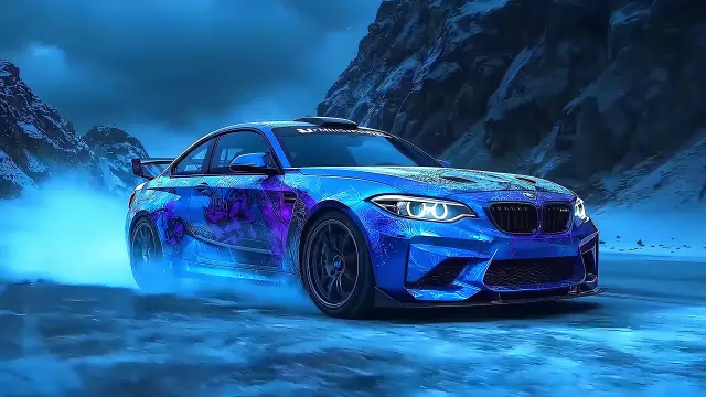 Download Bmw M2 Snow Drift Live Wallpaper