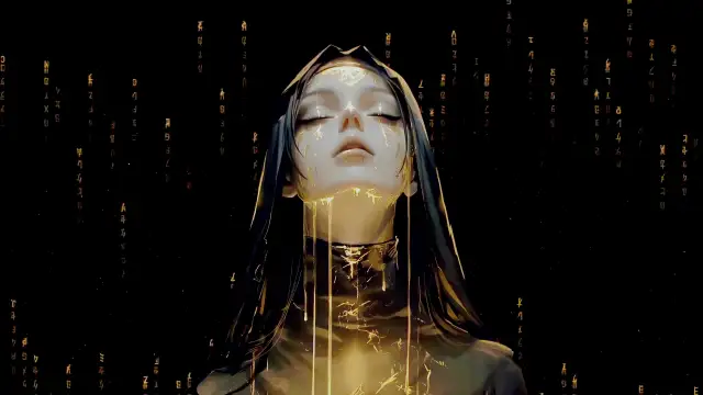 Dark Matrix Nun Live Wallpaper – Free Live Wallpaper