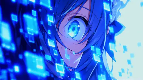 Blue Cyber Eye