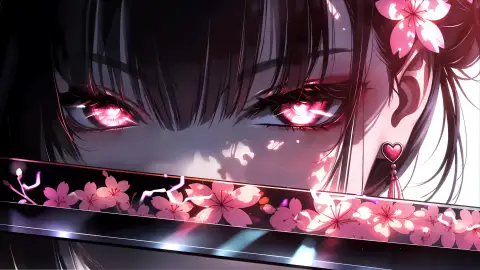 Glowing Pink Eyes