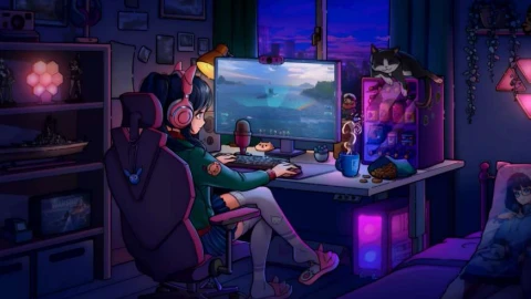 World of Warships - Steam-chan Cozy Gaming Room