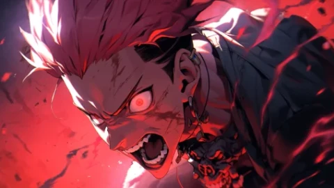 Sukuna Rage Jujutsu Kaisen 4K Live Wallpaper animated wallpaper preview
