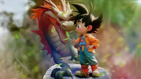 Dragon & Kid Goku Live Wallpaper - Adventure Wallpaper