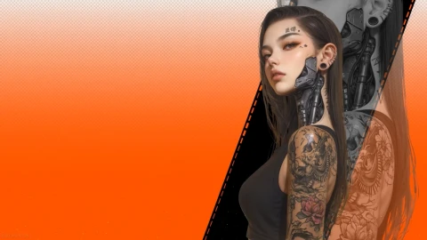 Cyber Bionic Girl Live Wallpaper - Dystopian Wallpaper