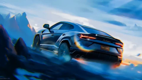 Lamborghini Urus Mountain Drive - Sports Car Wallpaper