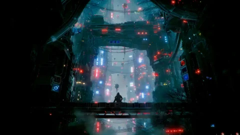 Cyberpunk Machine City