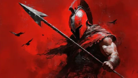 Spartan Warrior Live Wallpaper - Dramatic Lighting Wallpaper