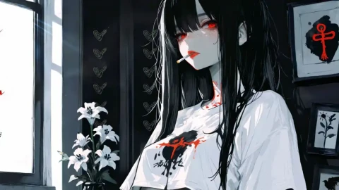 Shadowed Bloom Live Wallpaper - Atmospheric Wallpaper