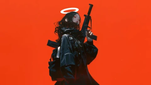 Girl Halo Gun Live Wallpaper animated wallpaper preview
