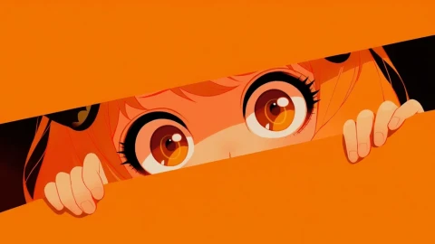 Anya Forger Orange Curtain Live Wallpaper animated wallpaper preview