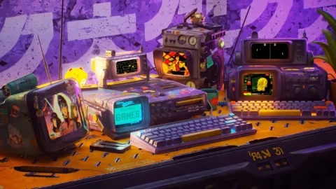Retro Sanyo Cyberdecks Live Wallpaper animated wallpaper preview