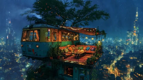 A Cozy Escape Lo-Fi Live Wallpaper - Atmospheric Wallpaper