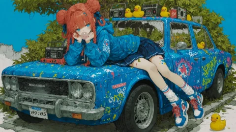 Retro Beats & Rubber Ducks HDR
