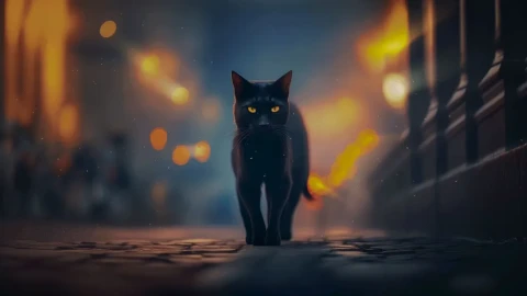 The Night Wanderer Live Wallpaper - Atmospheric Wallpaper