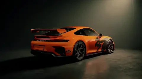 Orange Porsche 911 GT3 Live Wallpaper animated wallpaper preview