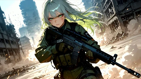 Urban Siege Live Wallpaper - Digital Illustration Wallpaper